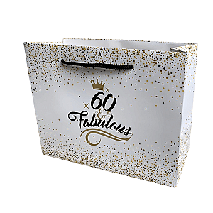 60th Birthday Gift Bag - Fabulous and Sixty
