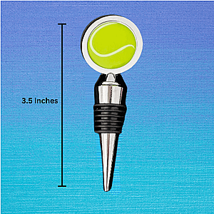 Tennis Ball Wine Stopper and Charms