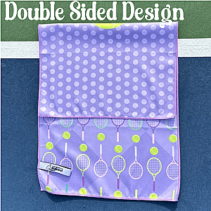 Eat Sleep Tennis Double-Sided Microfiber Towel