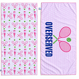 Tennis Over Served Double-Sided Microfiber Towel