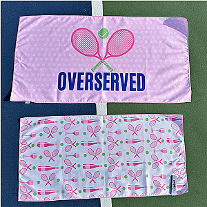 Tennis Over Served Double-Sided Microfiber Towel
