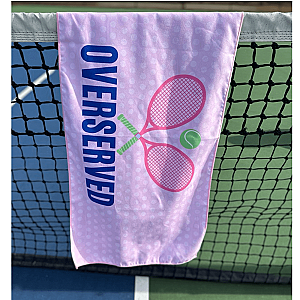 Tennis Over Served Double-Sided Microfiber Towel