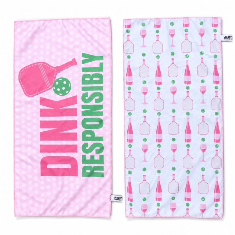 Pink Dink Responsibly Double-Sided Microfiber Towel