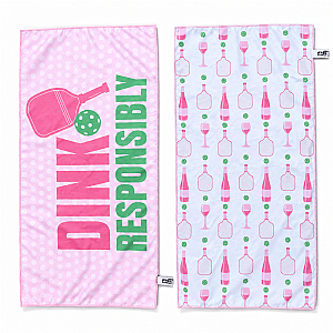 Pink Dink Responsibly Double-Sided Microfiber Towel