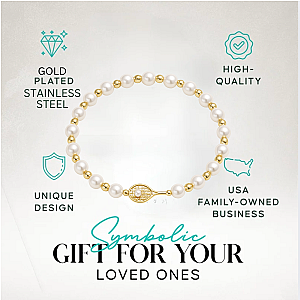 Tennis Pearl Beaded Bracelet