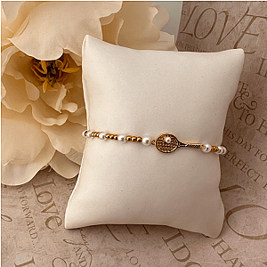 Tennis Pearl Beaded Bracelet