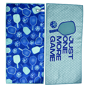 Just One More Game Pickleball Microfiber Double Sided Towel