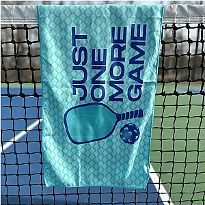 Just One More Game Pickleball Microfiber Double Sided Towel