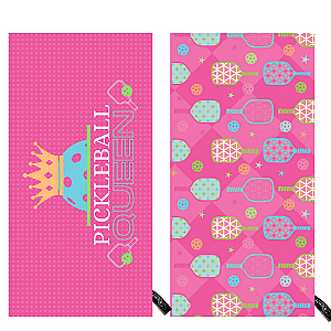 Pickleball Queen Double-Sided Microfiber Towel
