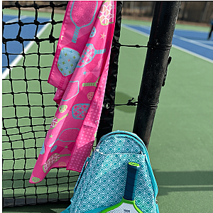 Pickleball Queen Double-Sided Microfiber Towel