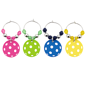 Pickleball Ball Wine Charms