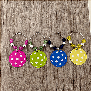 Pickleball Ball Wine Charms