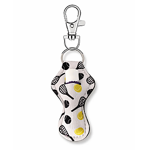 Tennis Chapstick Holder Keychain