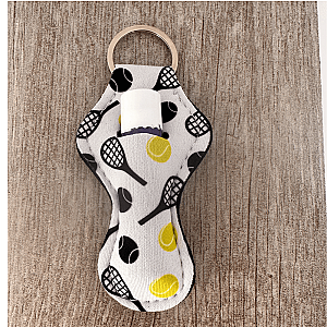Tennis Chapstick Holder Keychain