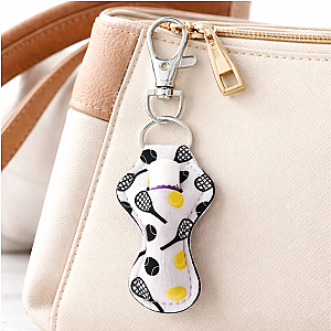 Tennis Chapstick Holder Keychain