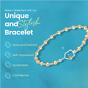 Two Tone Pickleball Beaded Bracelet