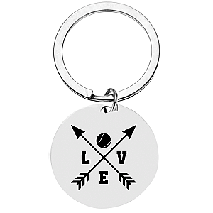 Tennis Keychain - Love Arrows