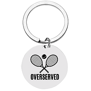 Tennis Keychain - Over Served