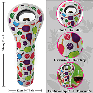 Pickleball Wine Tote & Glasses Gift Set