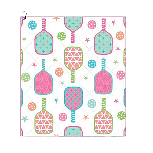 Pickleball Towel - Paddle and Stars Microfiber & Cotton Towel