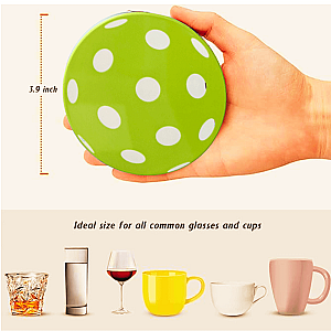 Pickleball Ball Coasters - 6pc Set