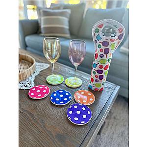 Pickleball Ball Coasters - 6pc Set