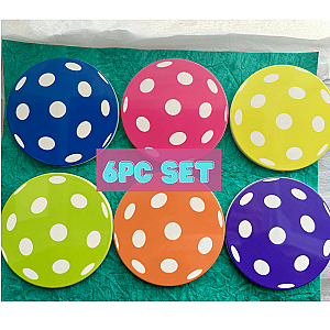 Pickleball Ball Coasters - 6pc Set