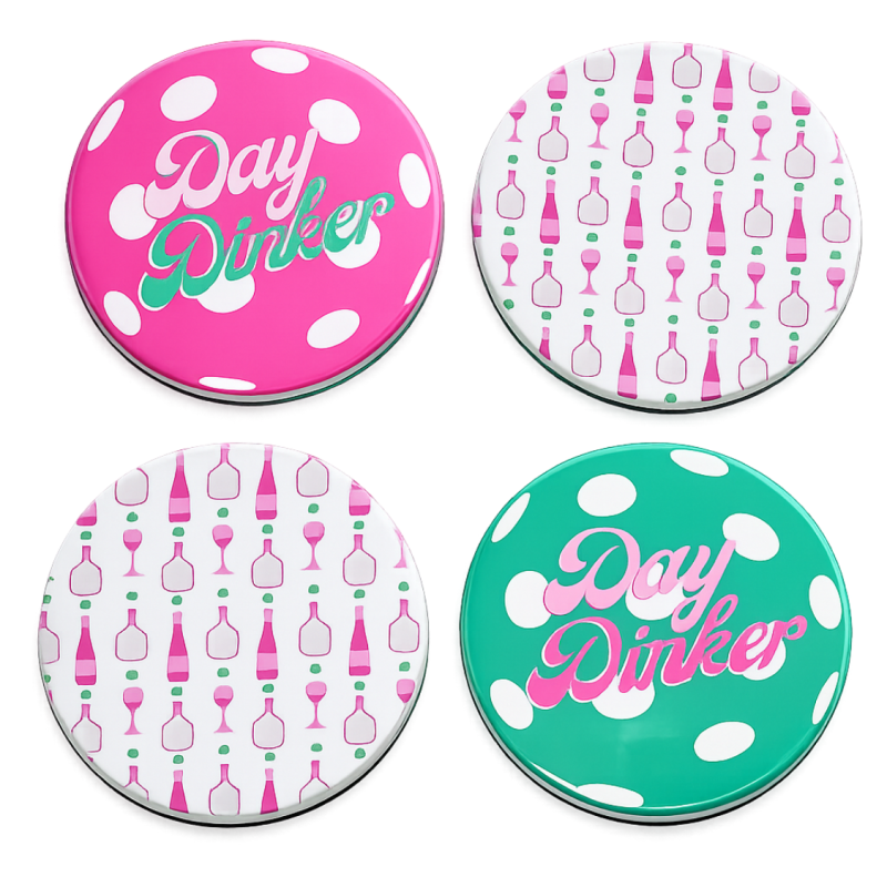Pickleball Coasters - Day Drinkers