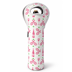 Tennis Wine Tote - White