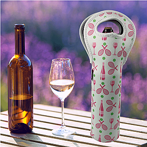 Tennis Wine Tote - White