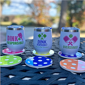 Pickleball Wine Tumbler - Over Served
