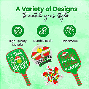 Pickleball Ornament - Santa's Favorite Pickleball Player