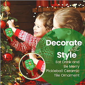 Pickleball Ornament - Santa's Favorite Pickleball Player