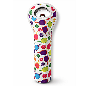 Pickleball Wine Tote - White