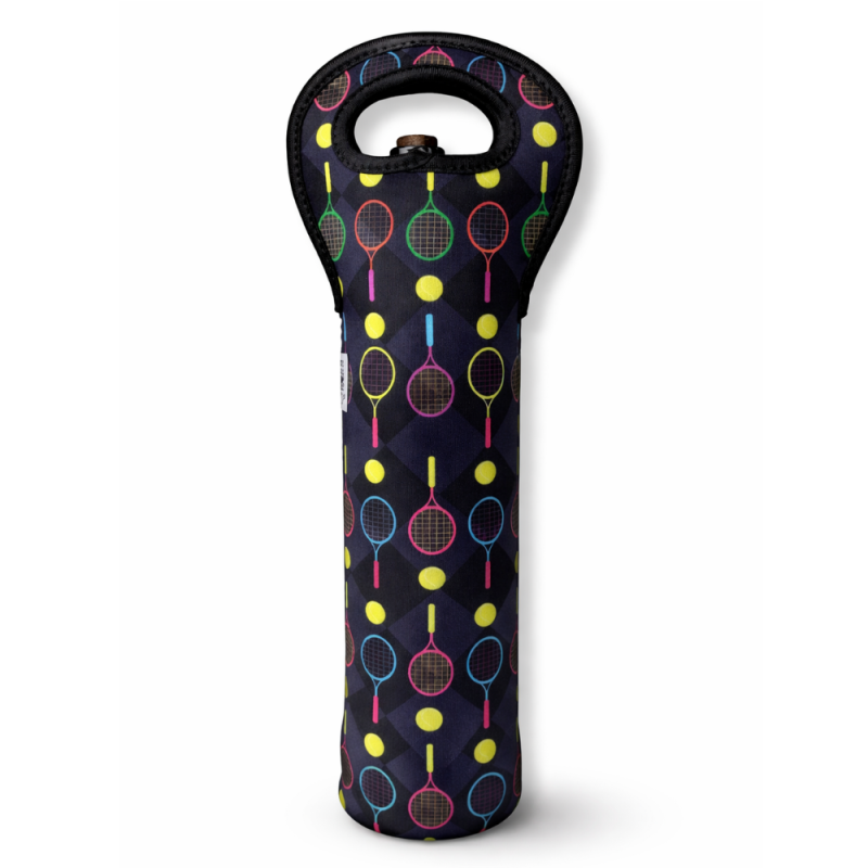 Tennis Wine Tote - Black
