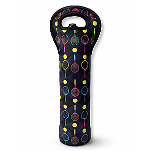 Tennis Wine Tote - Black