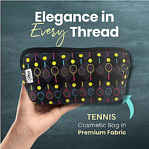 Tennis Racket Cosmetic Bag