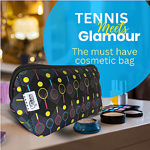 Tennis Racket Cosmetic Bag