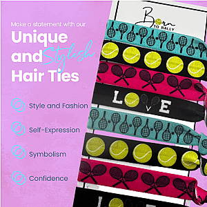 Tennis Love Hair Ties