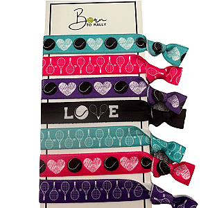 Love Tennis Hair Ties