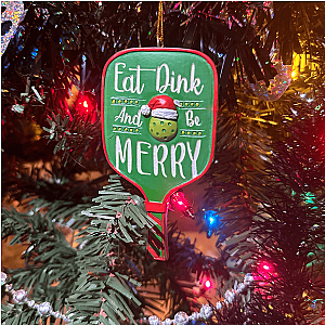 Pickleball Paddle Christmas Ornament