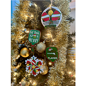 Pickleball Paddle Christmas Ornament