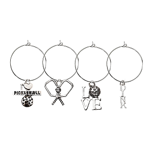 Pickleball Wine Charms