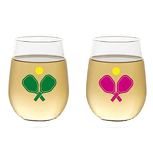 Pickleball Shatterproof Wine Glasses
