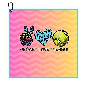 Tennis Towel- Microfiber & Cotton Athletic Towels with Carabiner Clip