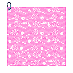 Tennis Towel- Microfiber & Cotton Athletic Towels with Carabiner Clip