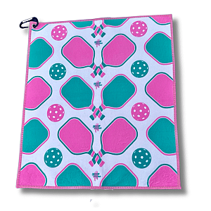 Pickleball Towel- Microfiber & Cotton Athletic Towels with Carabiner Clip