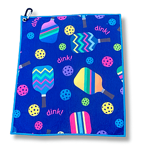 Pickleball Towel- Microfiber & Cotton Athletic Towels with Carabiner Clip