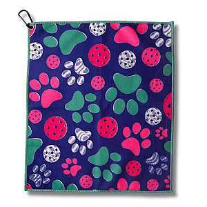 Pickleball Towel- Microfiber & Cotton Athletic Towels with Carabiner Clip