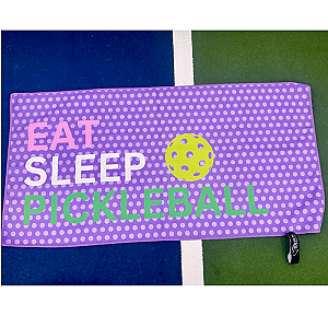 Eat Sleep Pickleball Microfiber Towel
